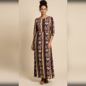 Forever 21 Ikat Boho Maxi Dress.